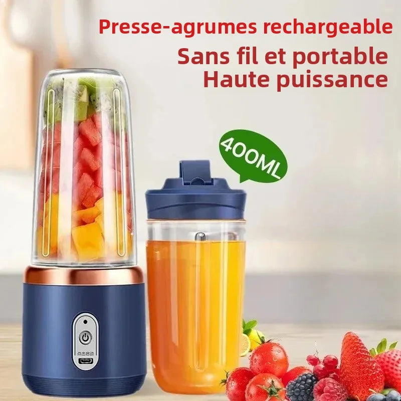 Portable USB Blender Bottle 400 ml – Mini Travel Juicer