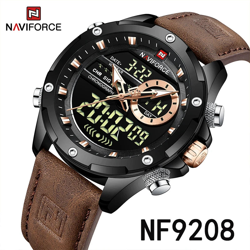 Men’s Analog-Digital Sports Watch Quartz Waterproof
