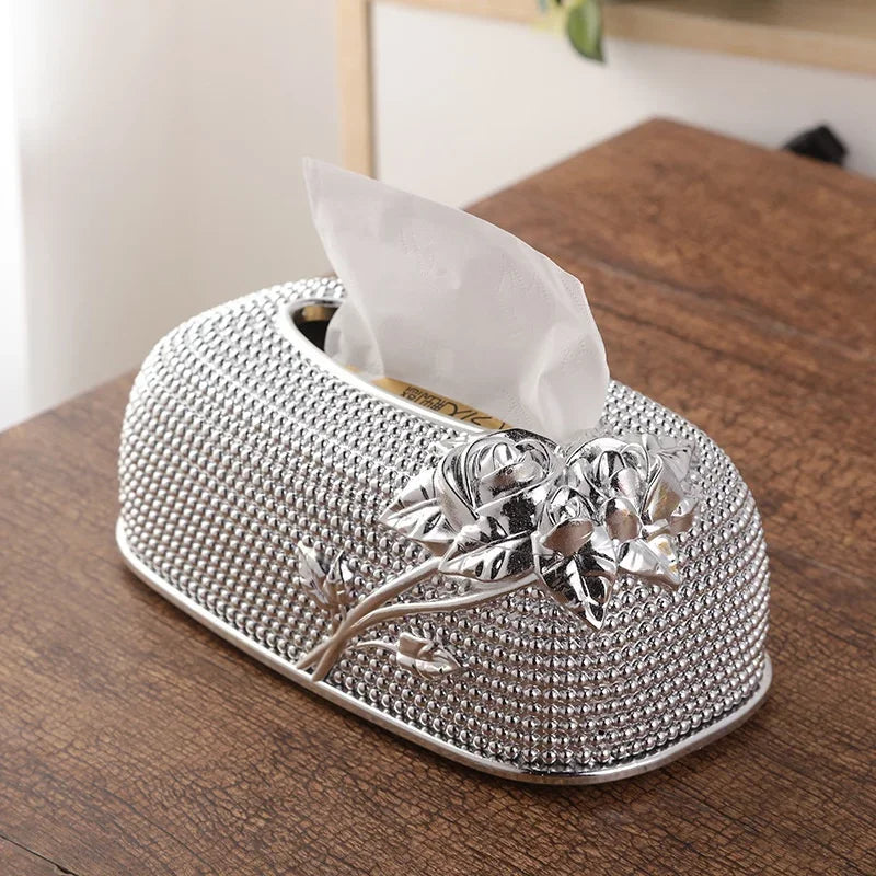 Acrylic Tissue Box With Tray For Home, Bar Or Hotel