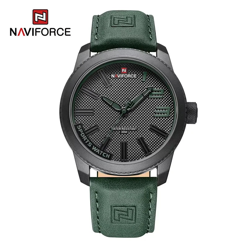 Men’s Sport Quartz Watch With PU Strap, 46 mm Dial