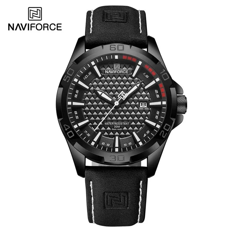 Men’s Quartz Sport Watch With PU Leather Strap