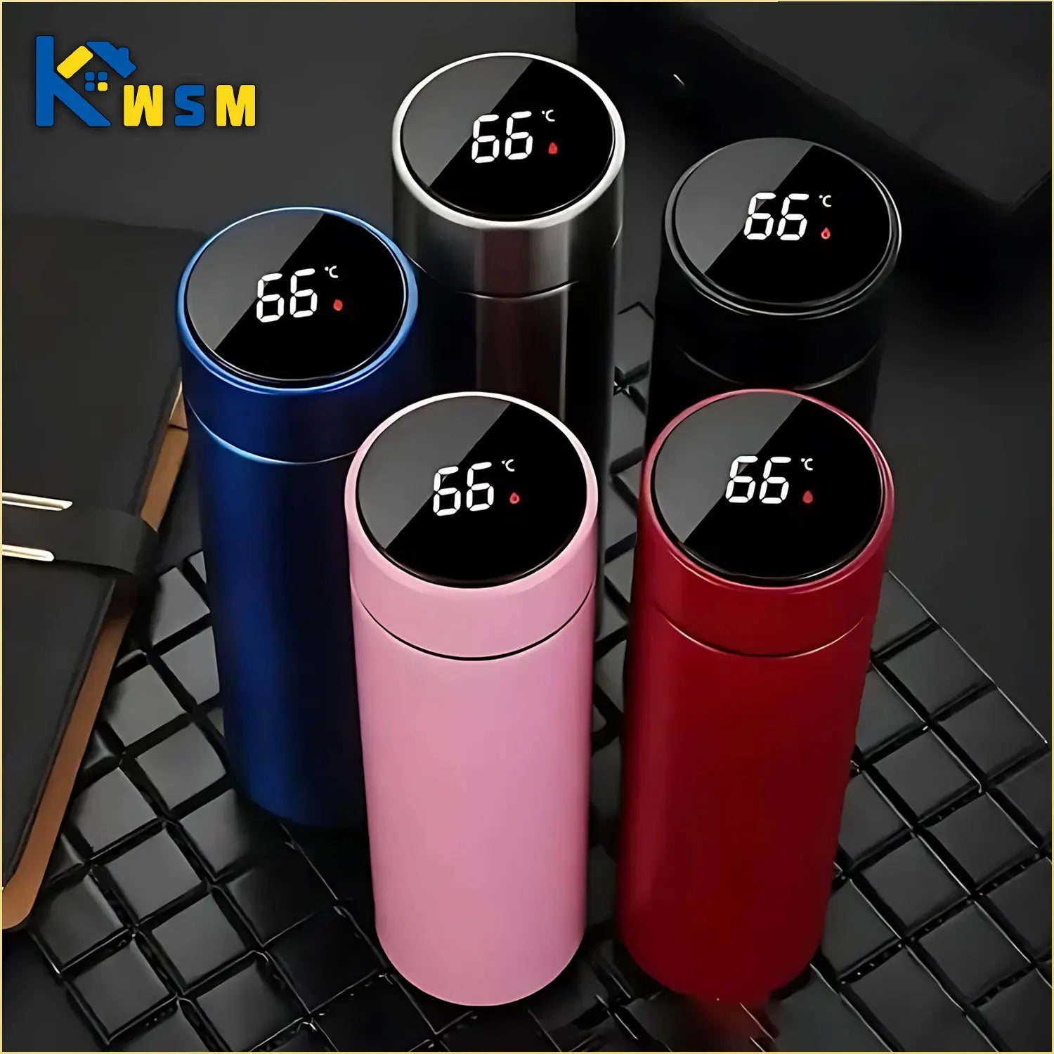 Stainless Steel Thermos Bottle with LED Temperature Display