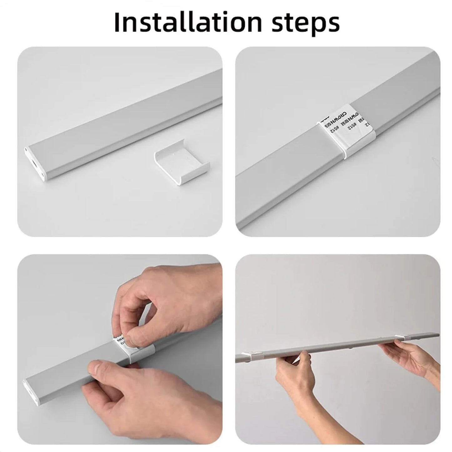 Ultra-Thin LED Motion Sensor Cabinet Light USB Rechargeable