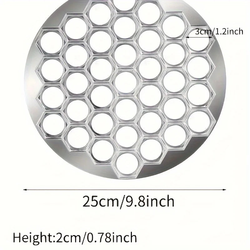 Aluminum 37-Hole Dumpling Maker – Multi-Use Ravioli Mold