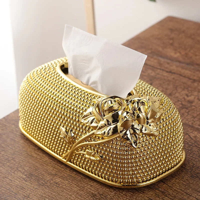 Acrylic Tissue Box With Tray For Home, Bar Or Hotel