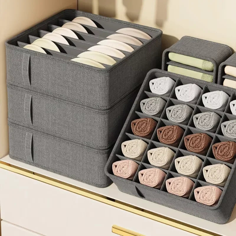 Foldable Fabric Underwear Drawer Organizer Box