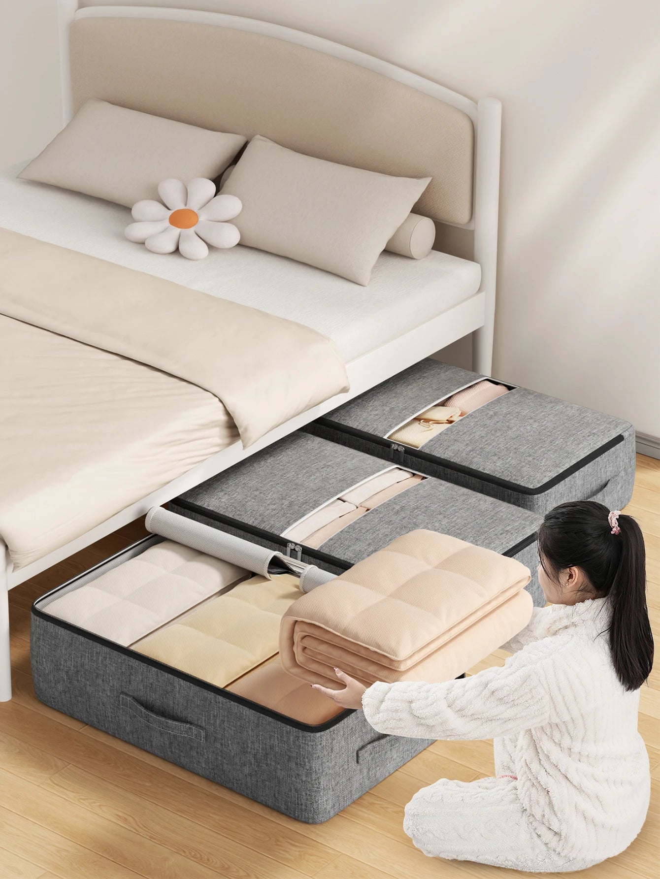 Underbed Clothes Storage Bag – Extra-Large Foldable Organizer