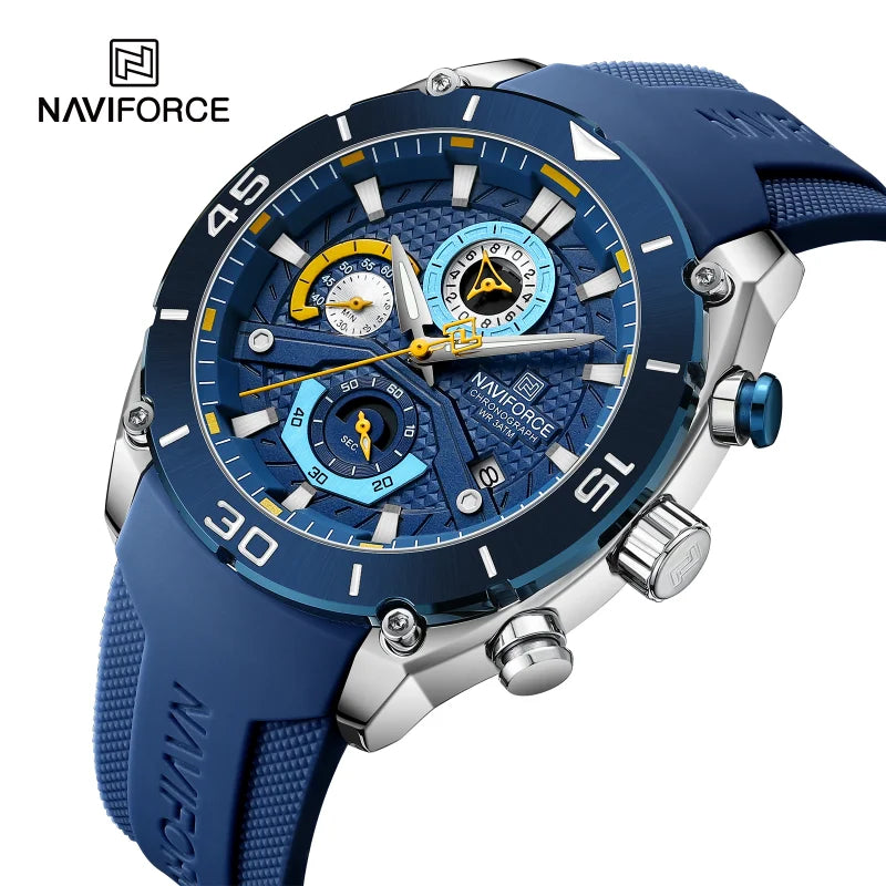 Men’s Sport Quartz Watch With Chronograph & Date
