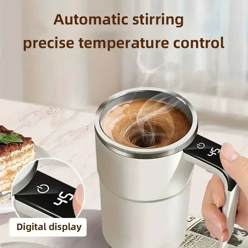 Electric Self-Stirring Coffee Mug 380 ml – IP67 Waterproof