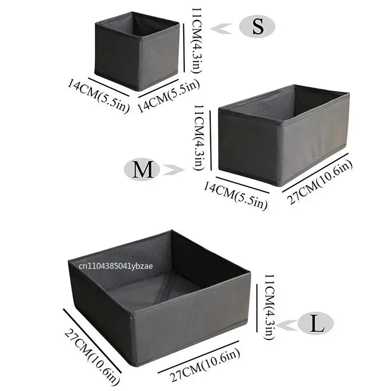 Fabric Drawer Organizer Boxes for Underwear and Socks
