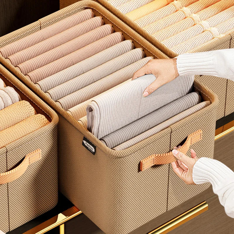 Thickened Clothes Organizer Box for Wardrobe Storage