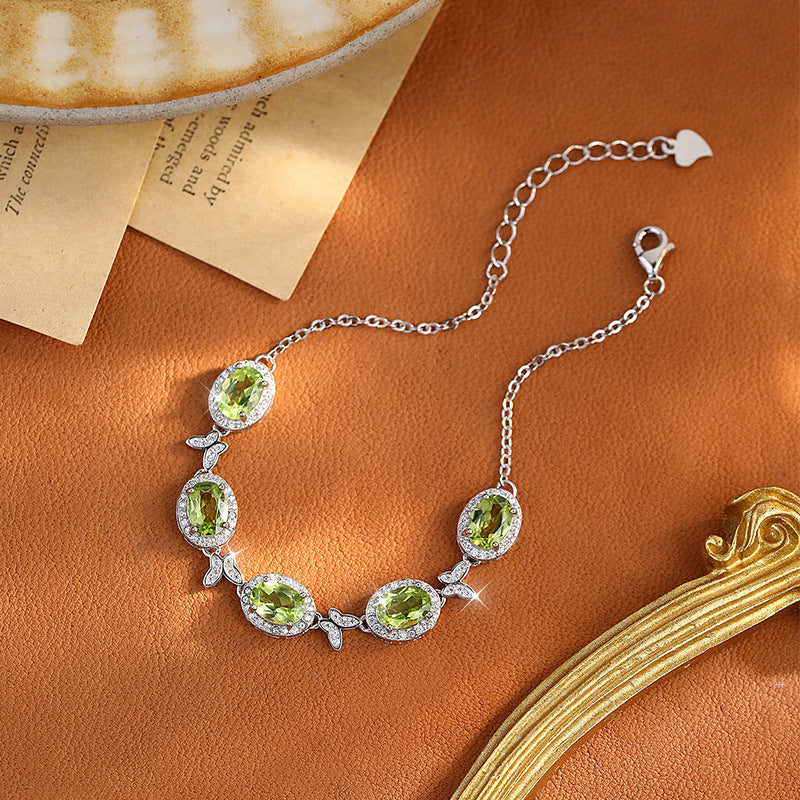 S925 Sterling Silver Crystal Butterfly Bracelet