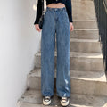 Wide-Leg Vertical Fit Jeans Pants