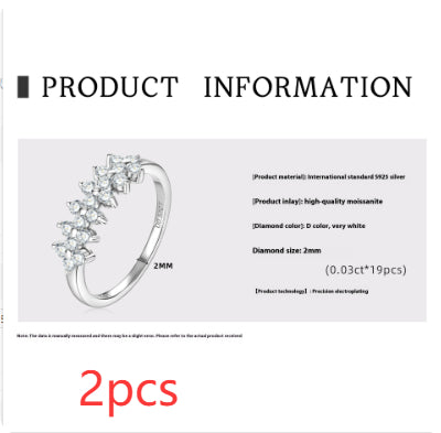 S925 Moissanite Silver Ring