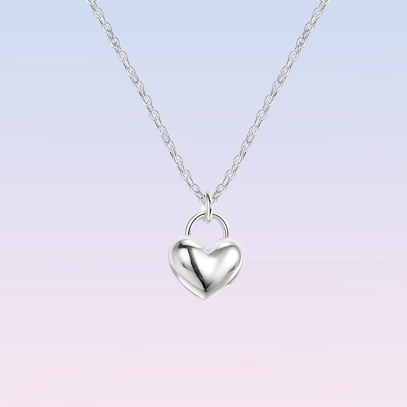 Heart Silver Pendant Necklace