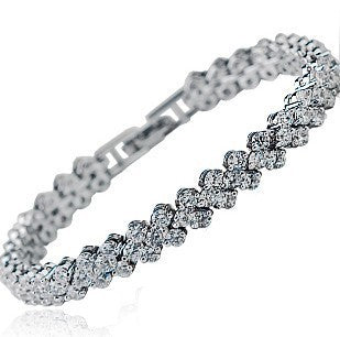 S925 Sterling Silver Diamante Bracelet
