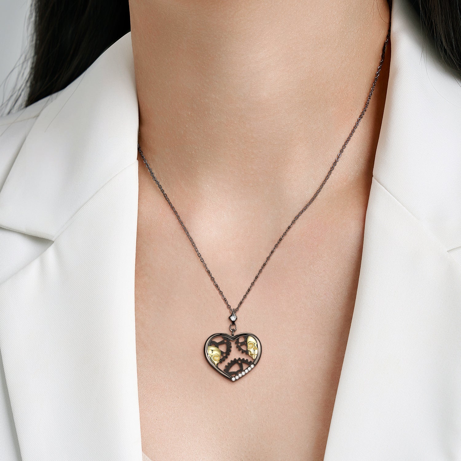 Mechanical Sterling Silver Necklace