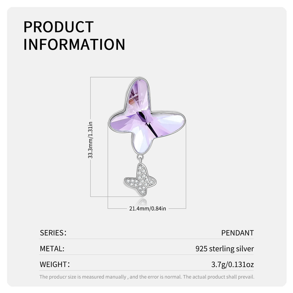 Butterfly Sterling Silver Necklace