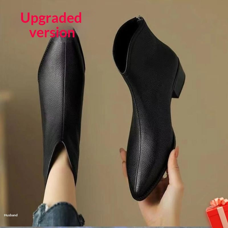 French Short Brown Boots