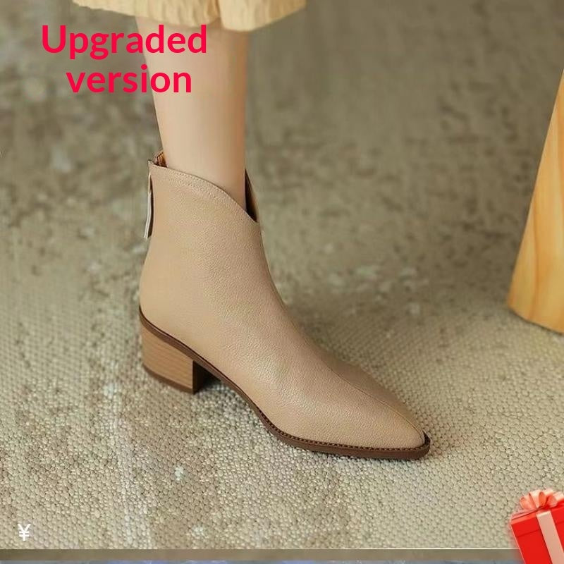 French Short Brown Boots