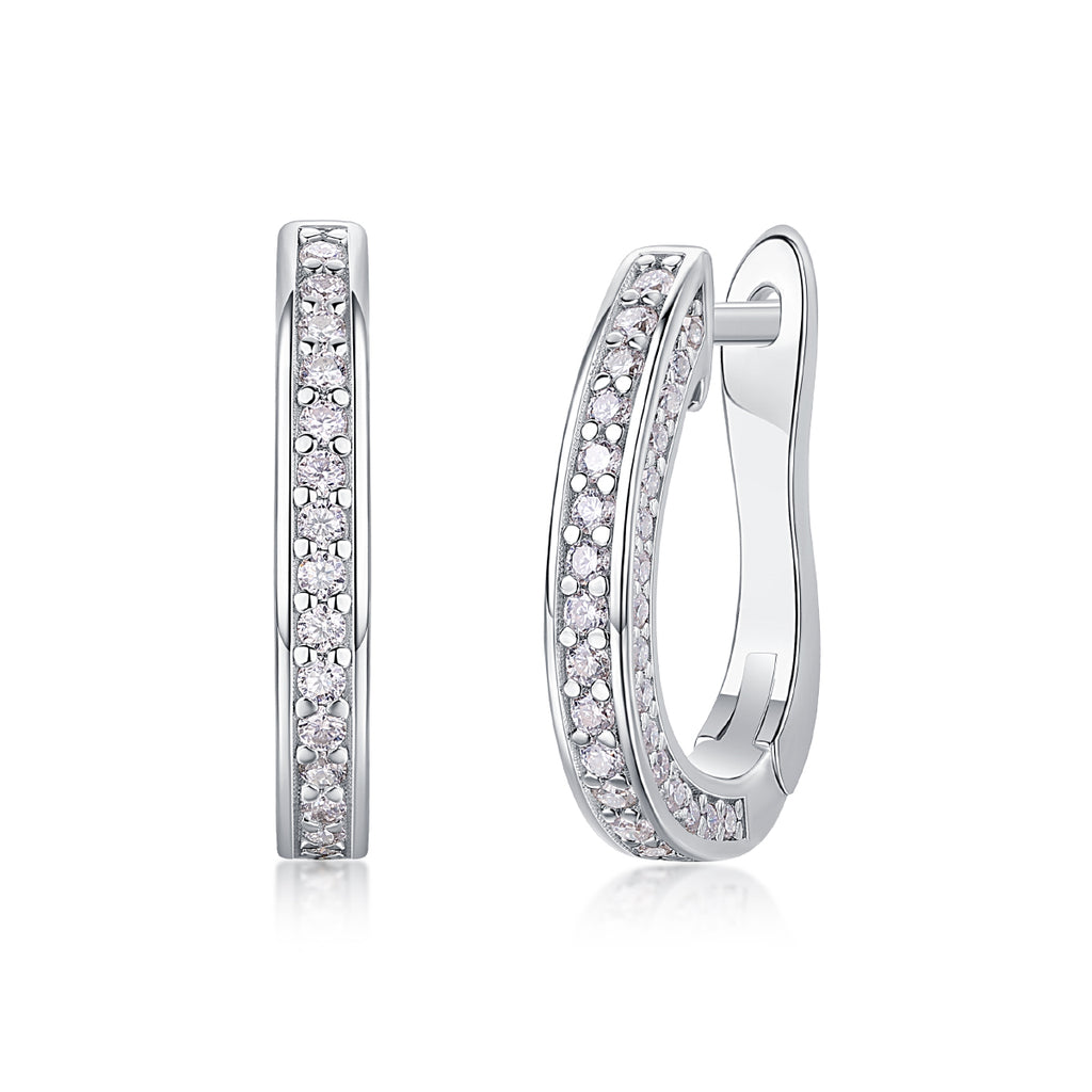 S925 Platinum Moissanite Earrings Jewelry