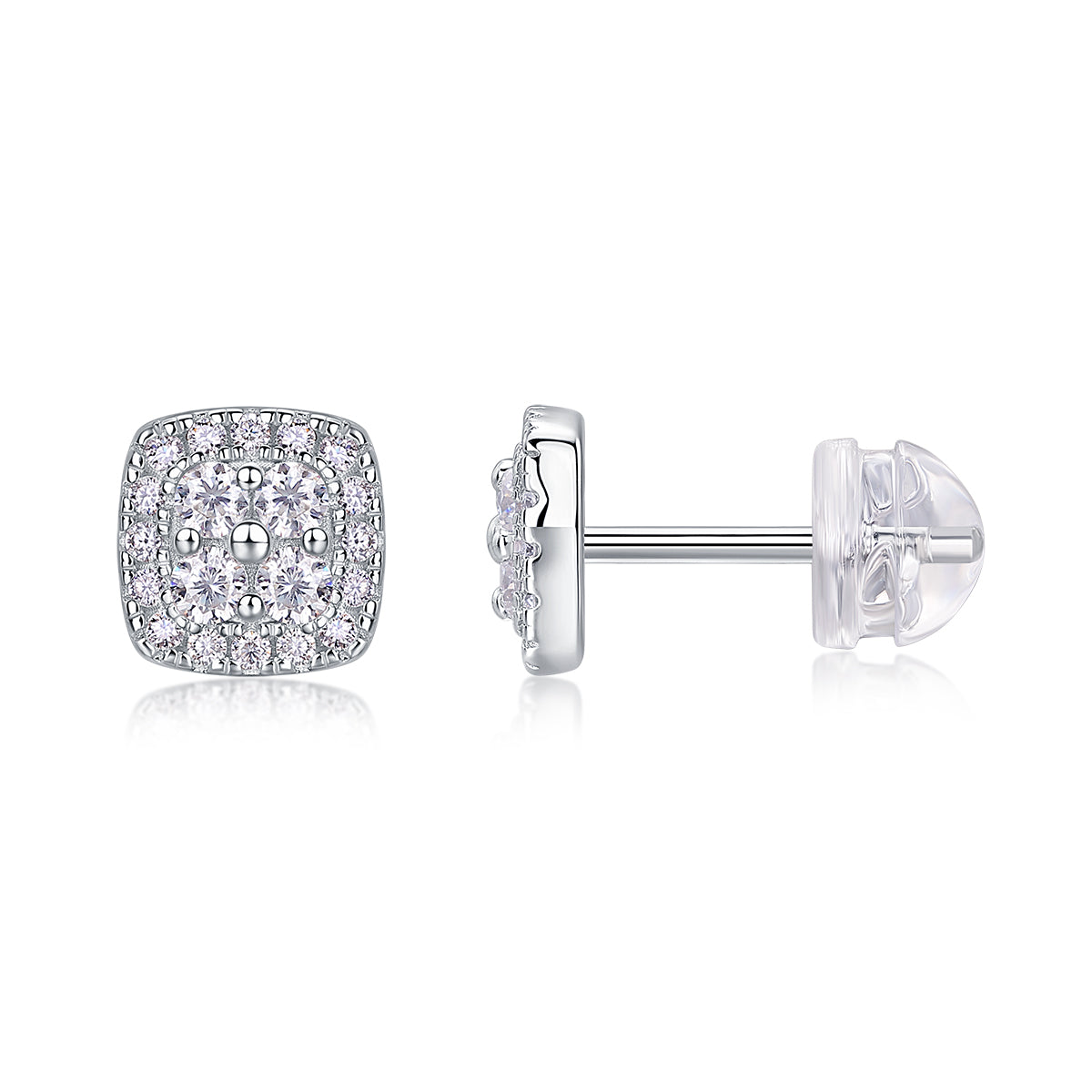 S925 Fog Sea Moissanite Earrings Set