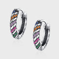 S925 Sterling Silver Multicolor Earrings