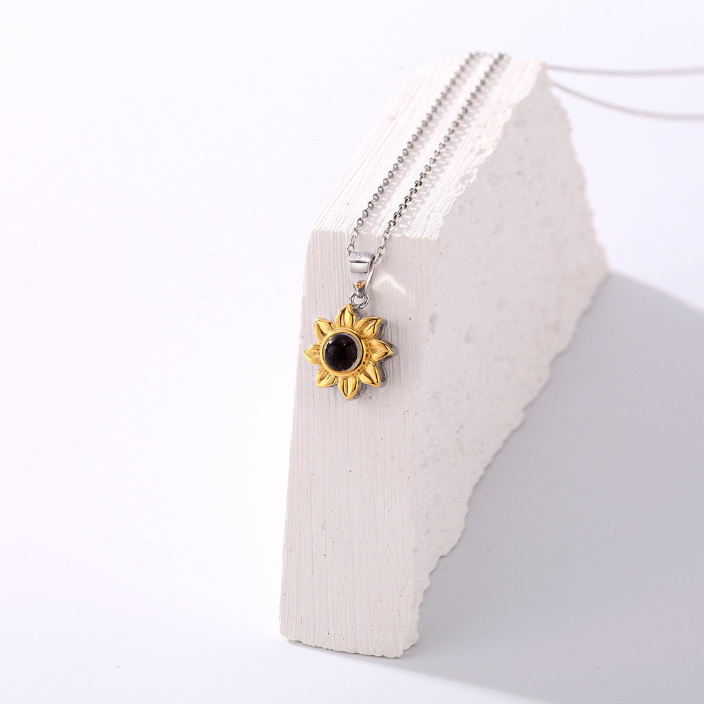 Sunflower Silver Necklace S925