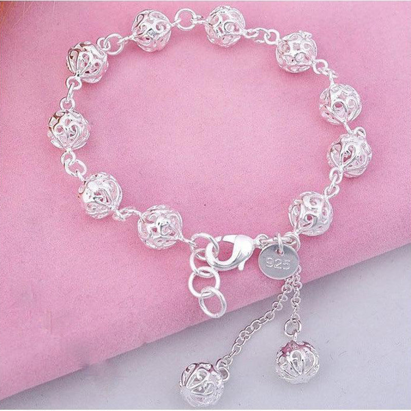 Sterling Silver Hollow Individuality Bracelet