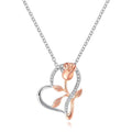 Heart-Shaped Silver Necklace