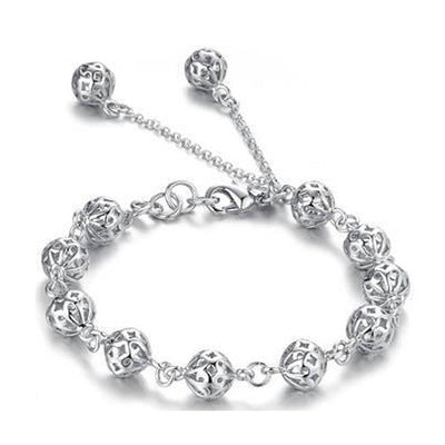 Sterling Silver Hollow Individuality Bracelet