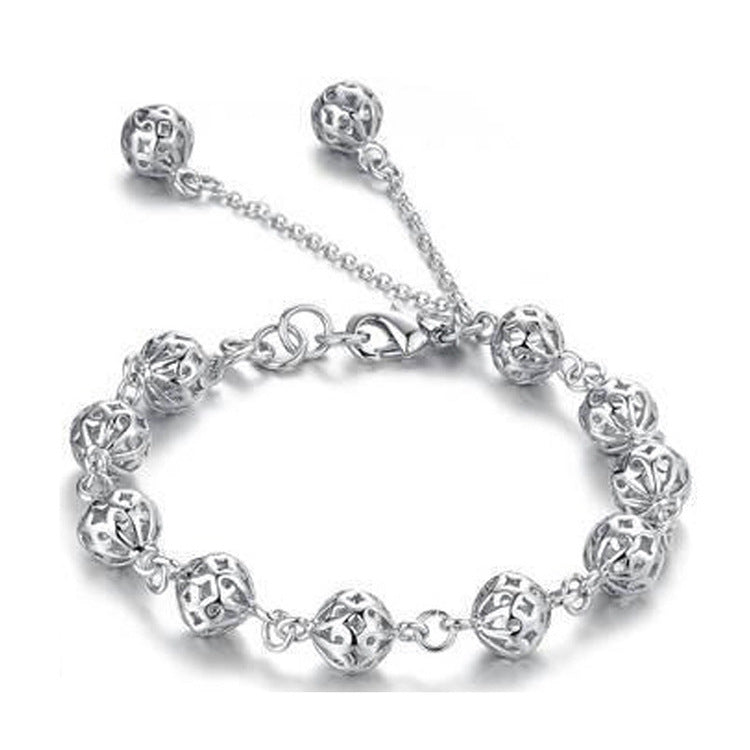 Sterling Silver Hollow Individuality Bracelet