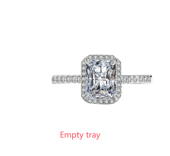 S925 Moissanite Silver Ring