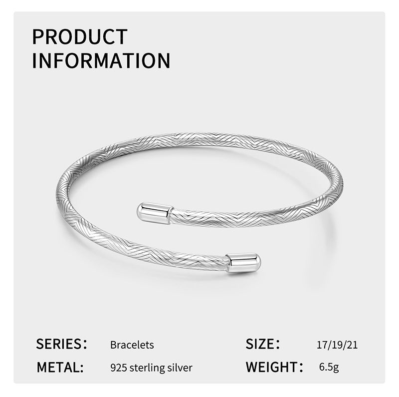 S925 Sterling Silver 3mm Bracelet