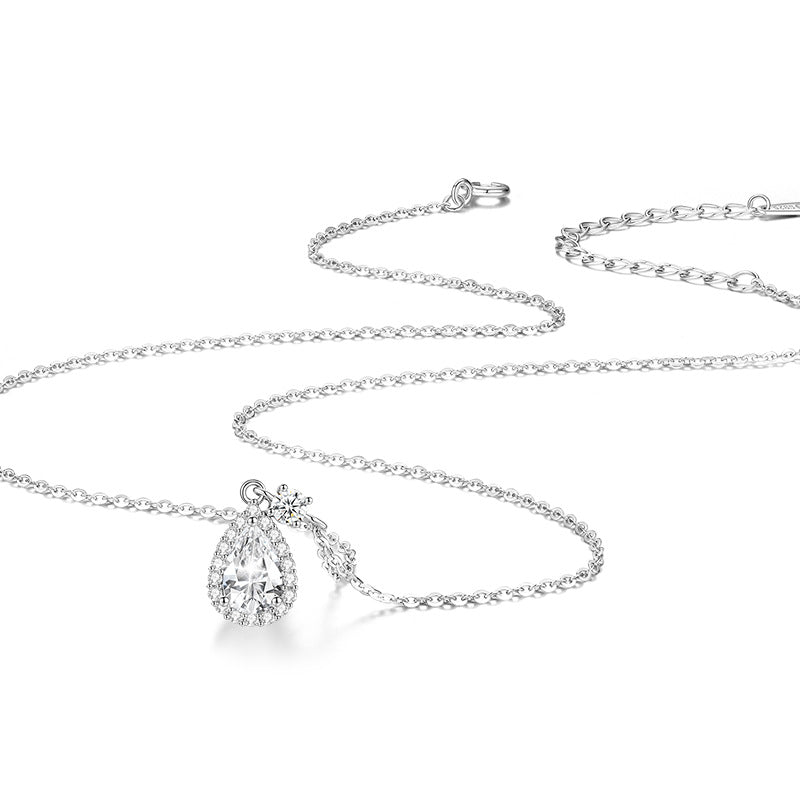 Diamond Sterling Silver Necklace