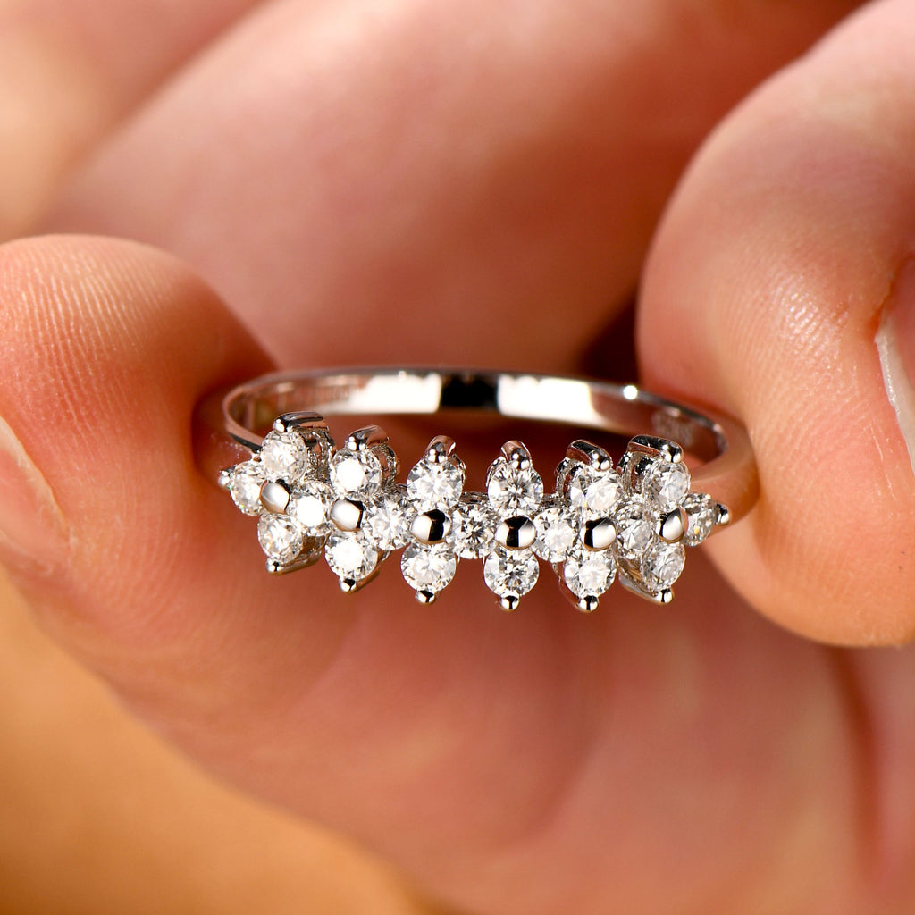 S925 Moissanite Silver Ring