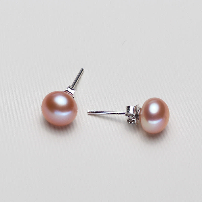 S925 Silver Earrings Freshwater Pearl
