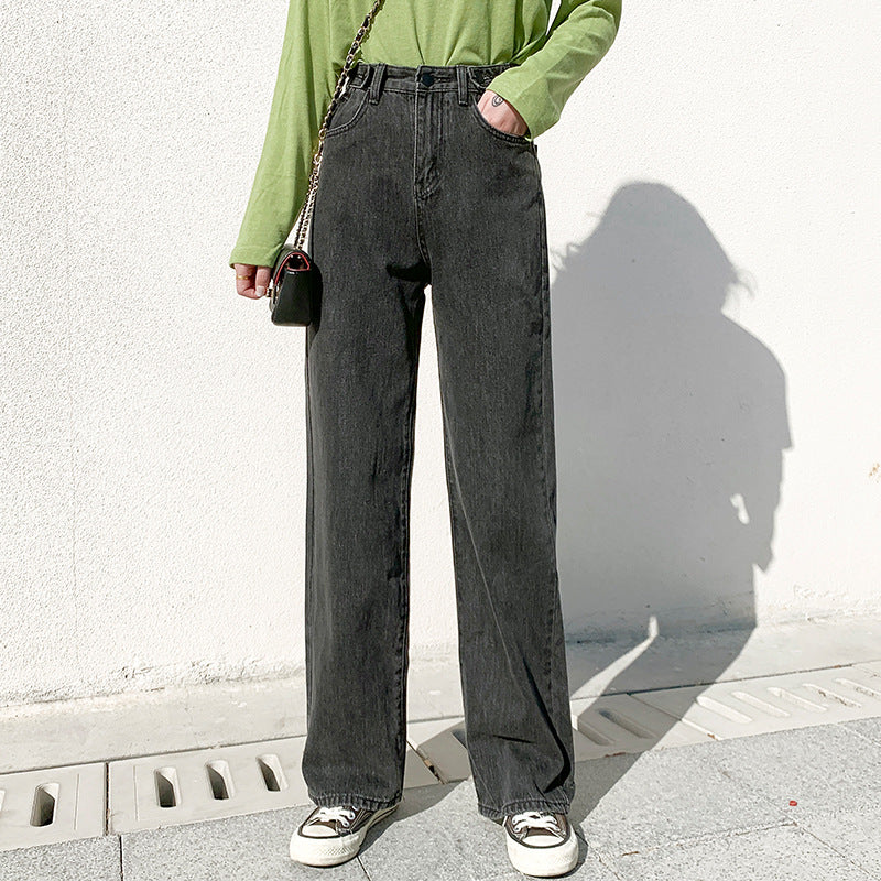 Wide-Leg Vertical Fit Jeans Pants