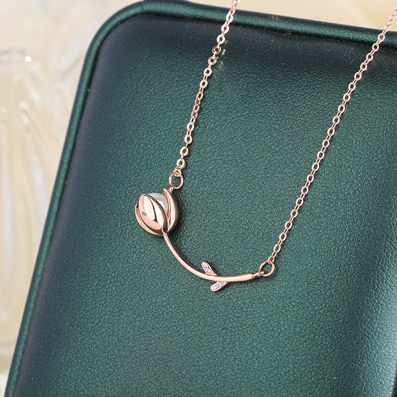 Carnation Sterling Silver Necklace