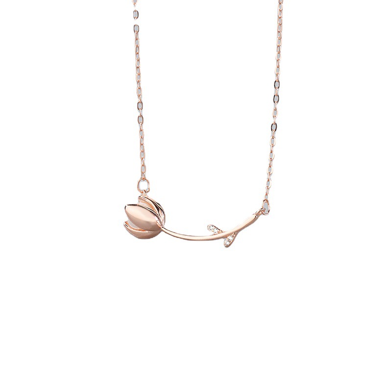 Carnation Sterling Silver Necklace