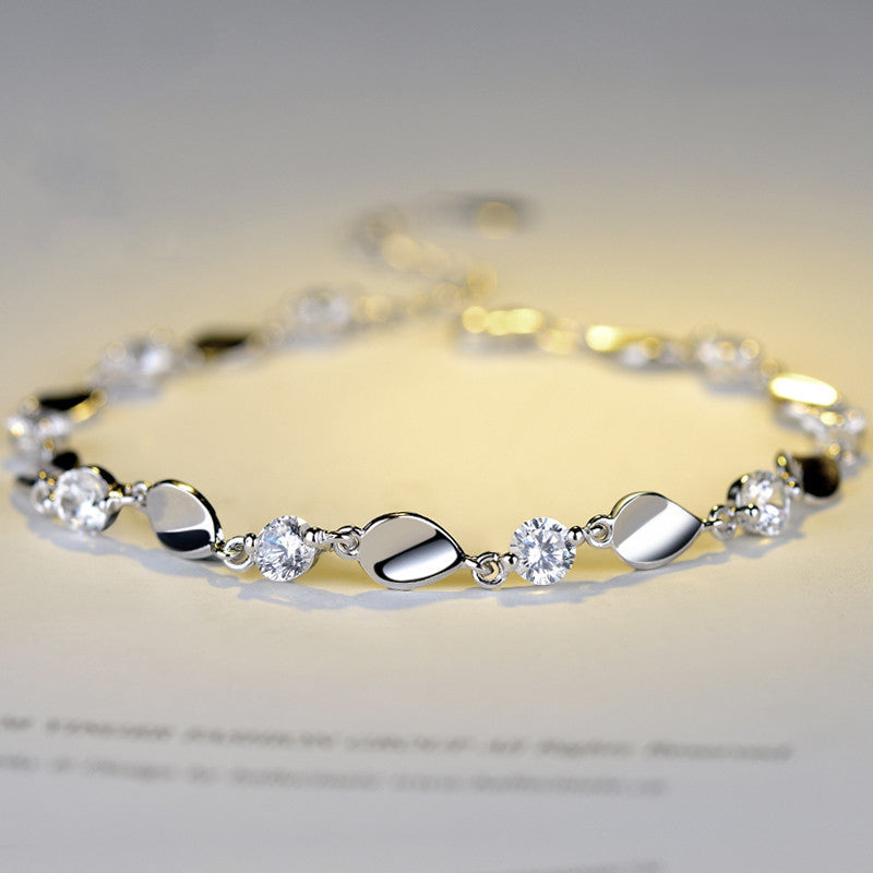 925 Sterling Silver Diamond Bracelet