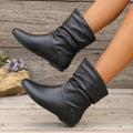 Flat Leather Boots Premium Essentials