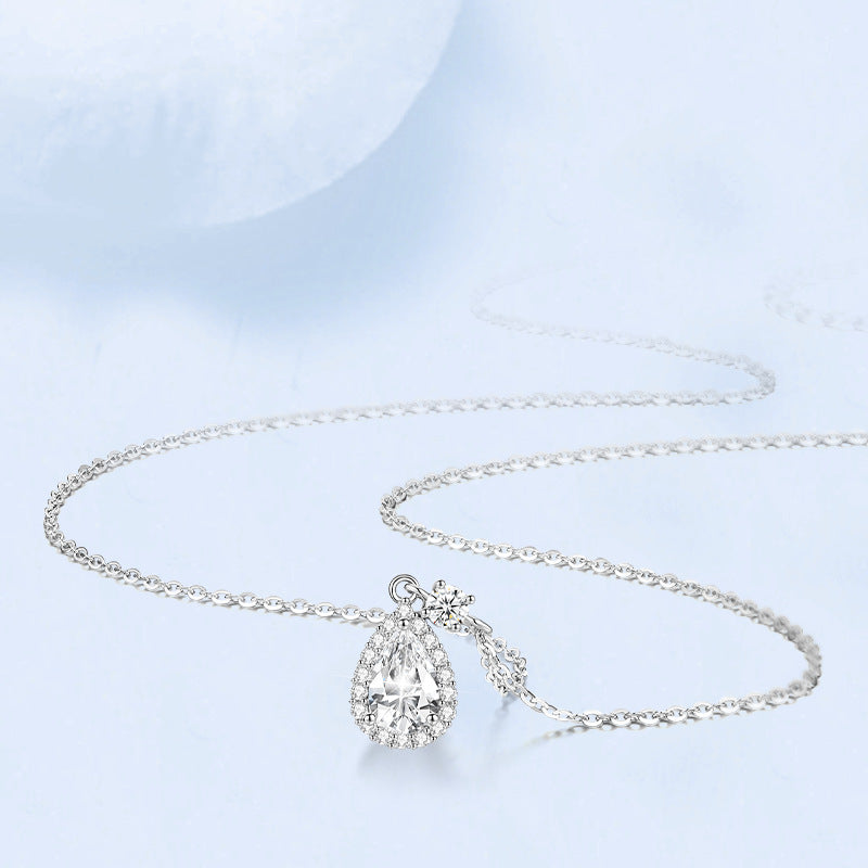 Diamond Sterling Silver Necklace