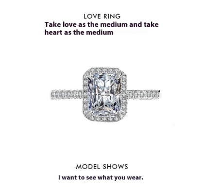 S925 Moissanite Silver Ring