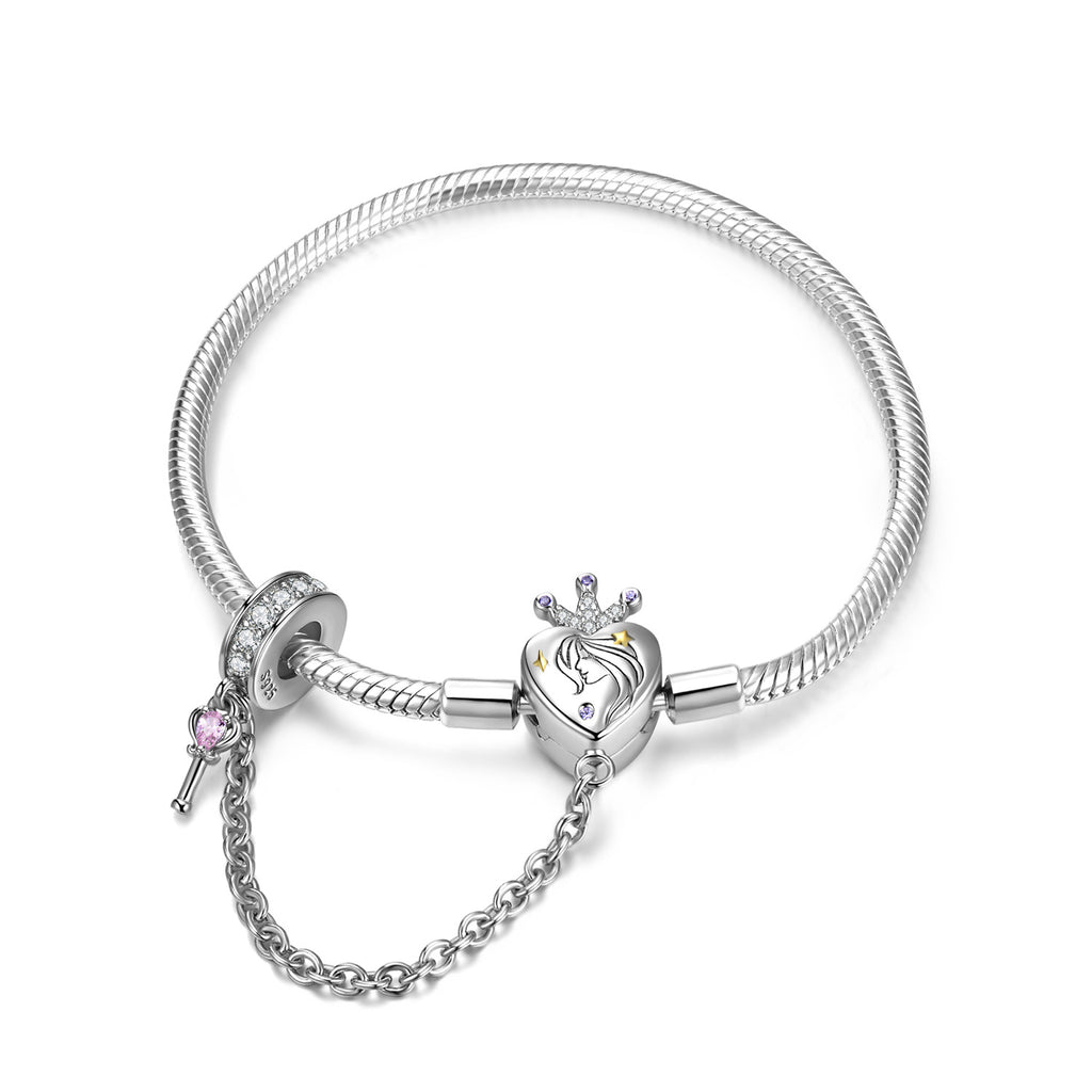 S925 Sterling Silver Heart Bracelet