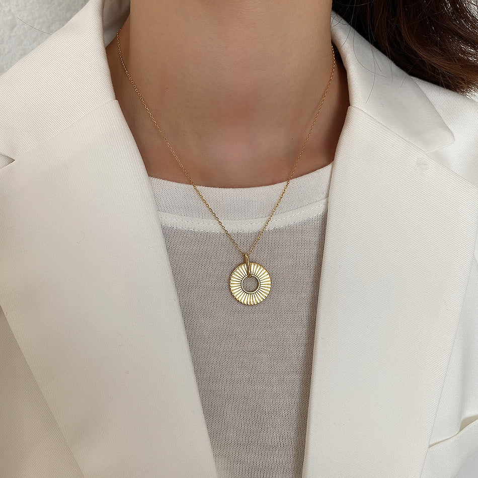 Geometric Silver Necklace