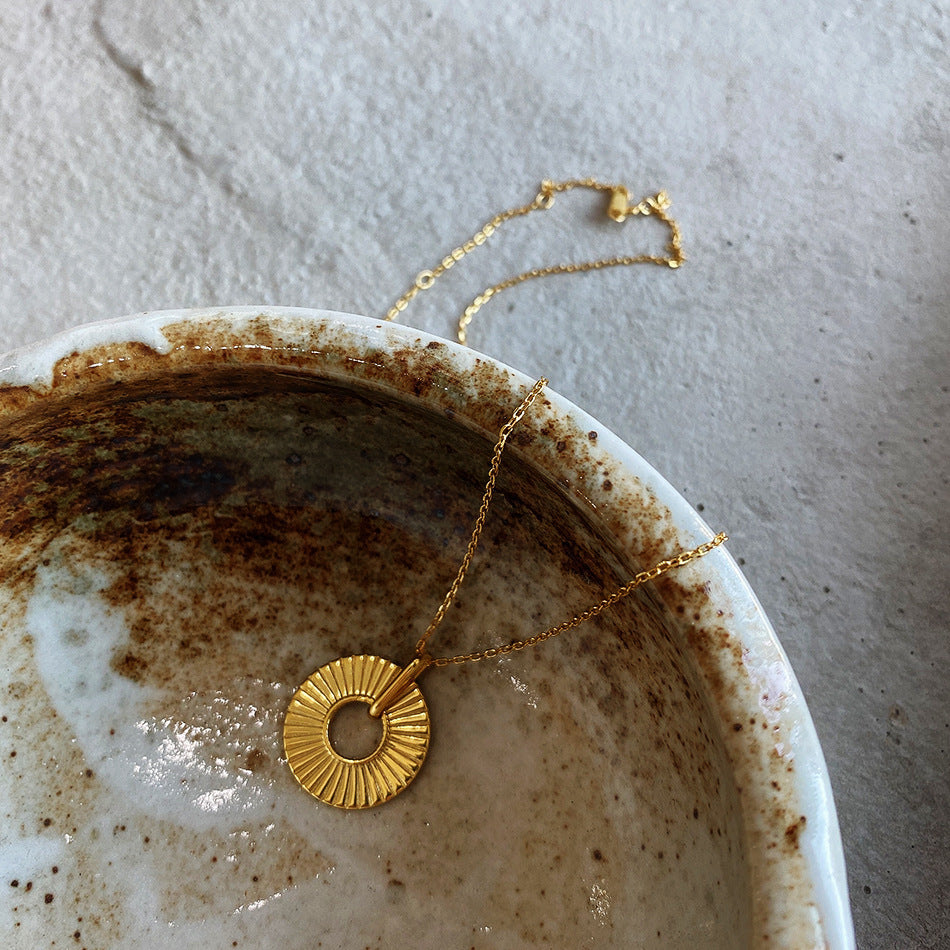 Geometric Silver Necklace