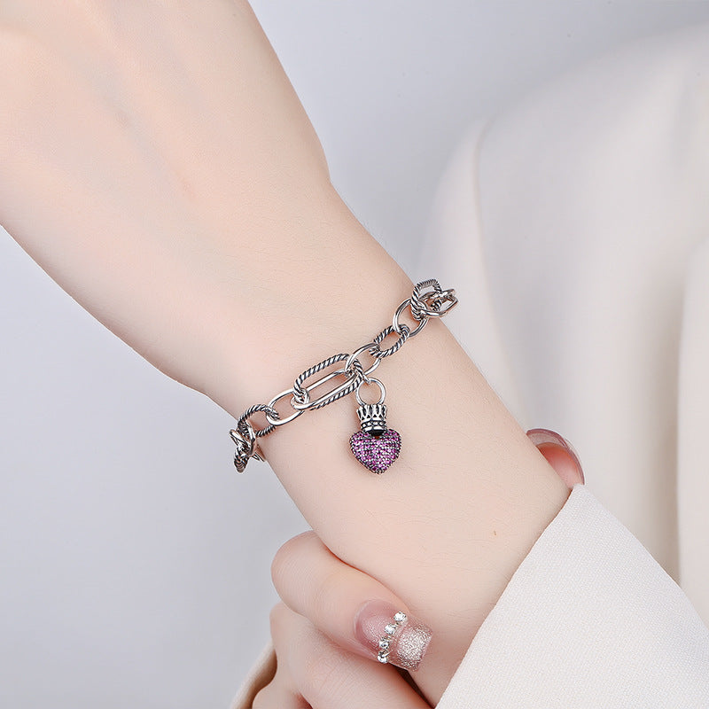 S925 Sterling Silver Vintage Bracelet