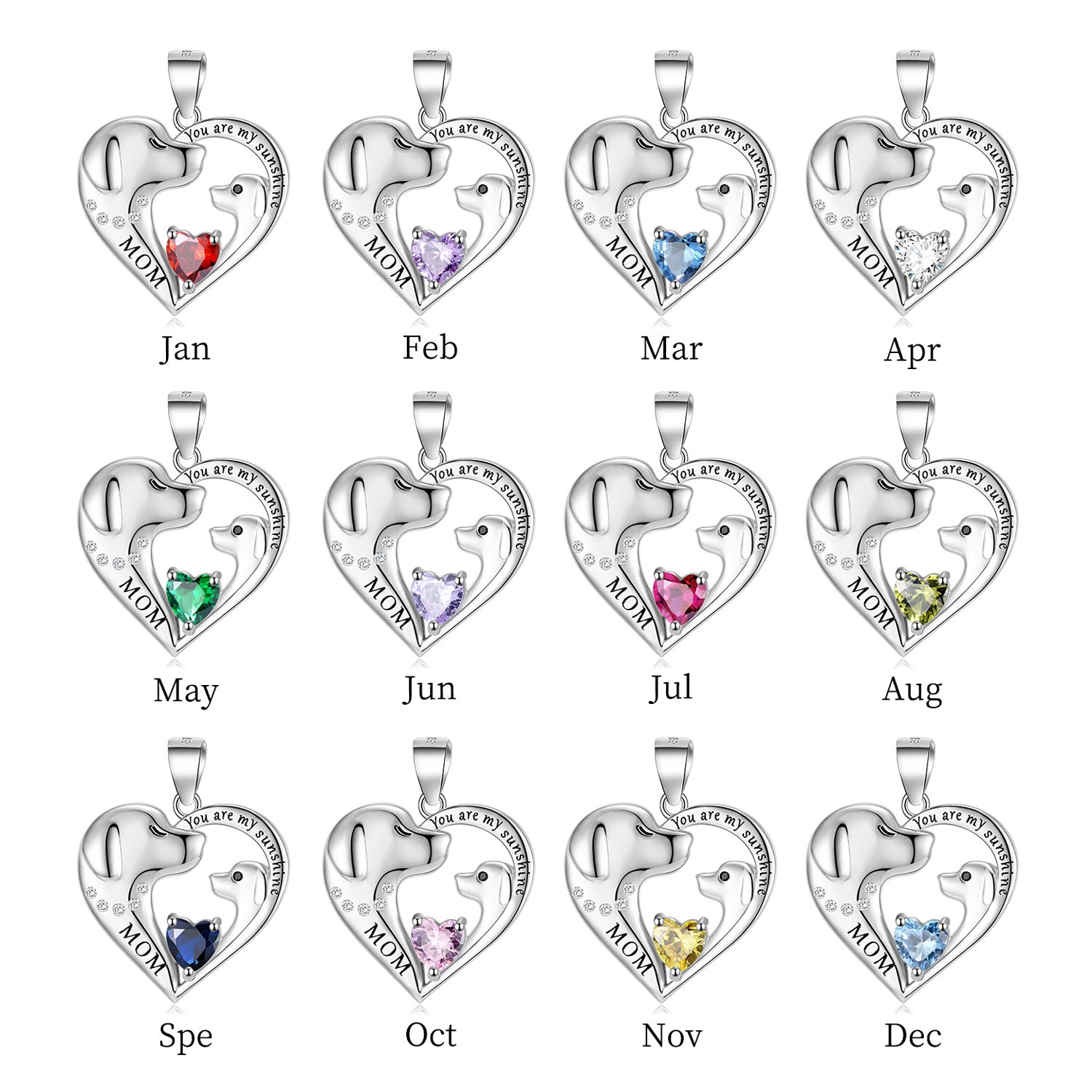 Cute Sterling Silver Dog Necklace