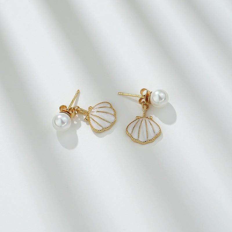 Epoxy Shell Sterling Silver Necklace